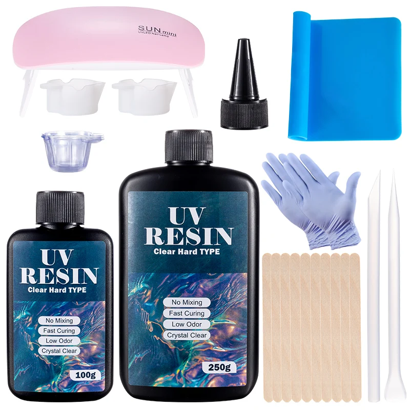 Resin Art Equipment - Hard UV Resin Glue Kit Fast