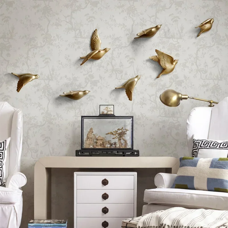 Background Resin Art - European Resin Birds Wall Hanging Pigeon