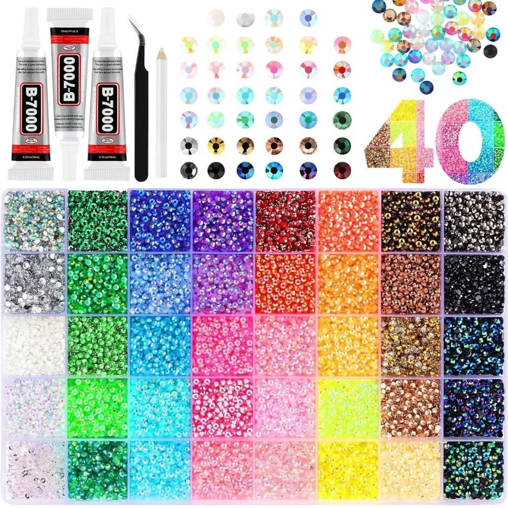 Resin Art Equipment - Multicolor Resin Rhinestone Kit DIY Decoration