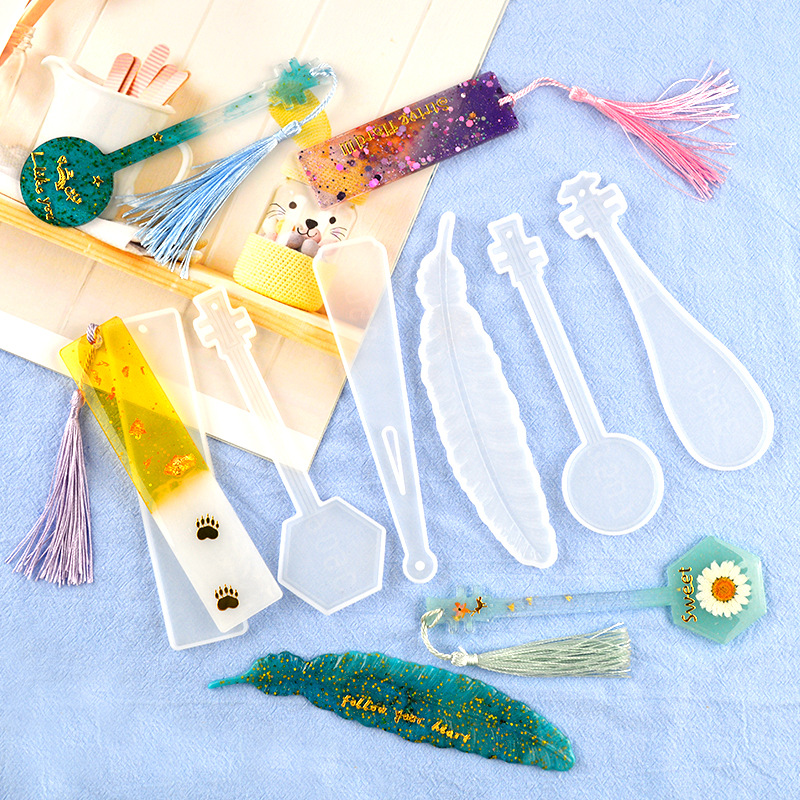 Resin Art Book - DIY UV Silicone Mould Bookmarks Epoxy