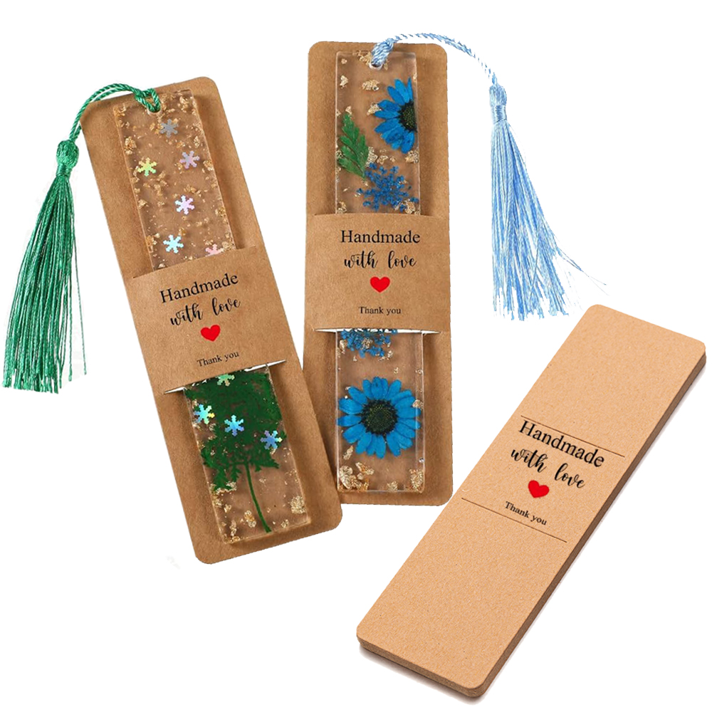Resin Art Book - 10/30/50pcs 4.5x15cm Kraft Resin Bookmark Sleeves