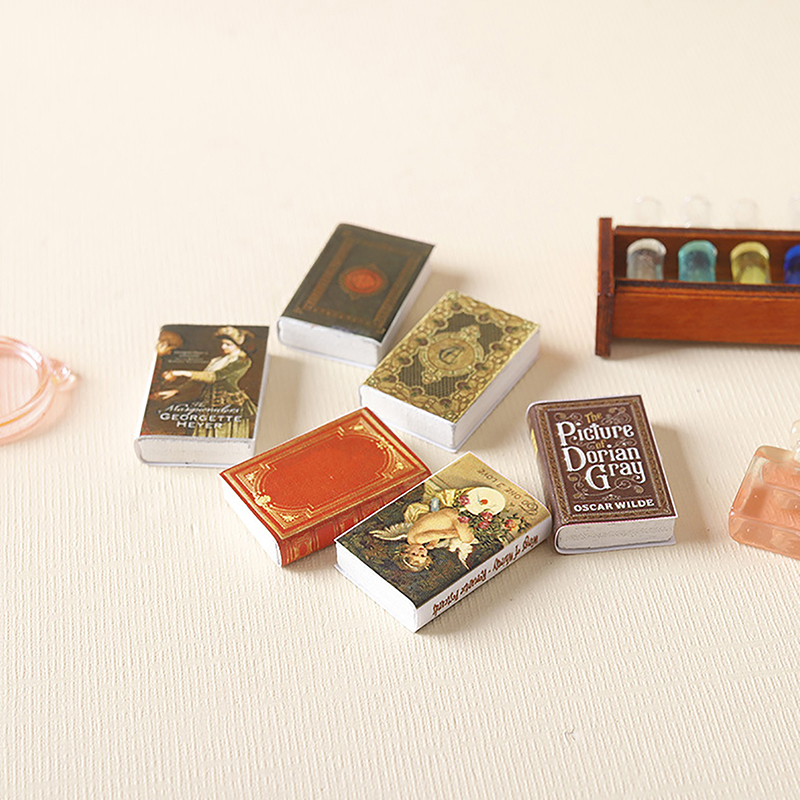 Hot Sale 6Pcs 1:12 Dollhouse M - Resin Art Book 评论和价格