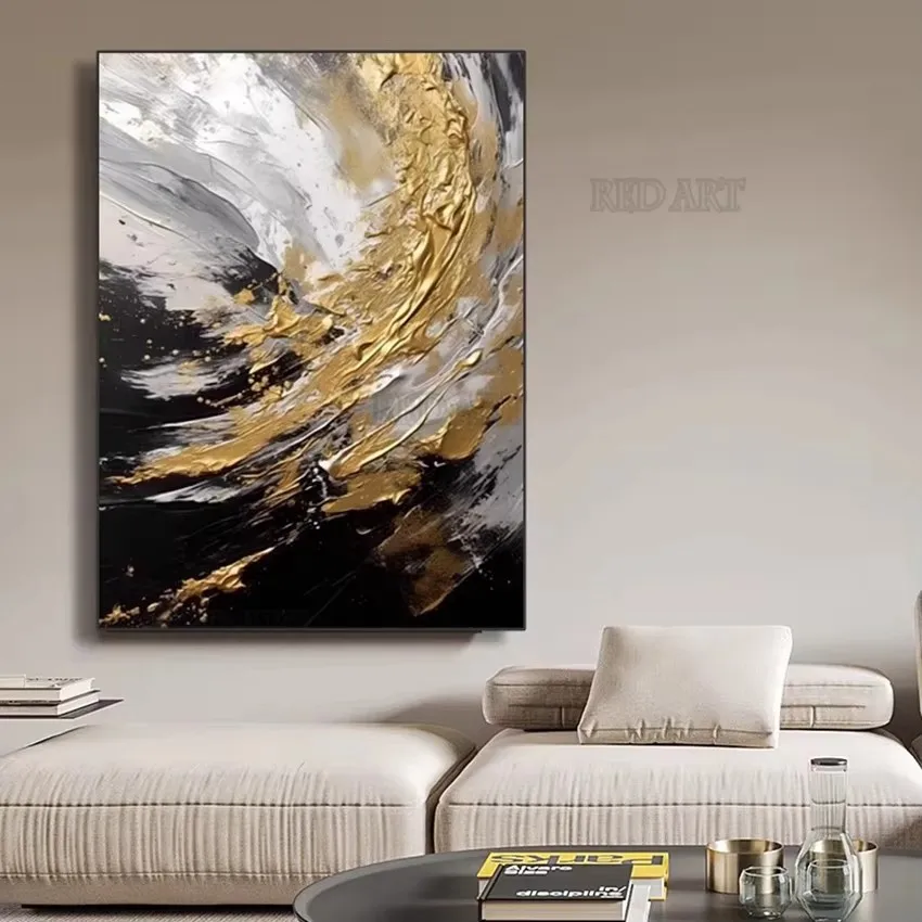 Large Size Contemporary Abstra - Resin Art On Canvas 评论和价格