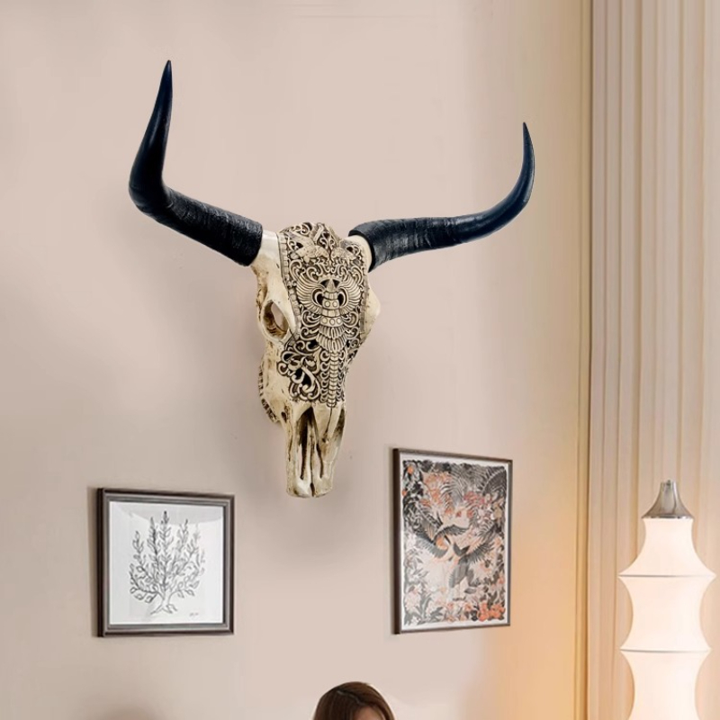 Resin Bull Head Wall Decoratio - Background Resin Art 评论和价格