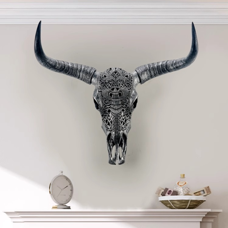 Resin Bull Head Wall Decoratio - Background Resin Art 评论和价格