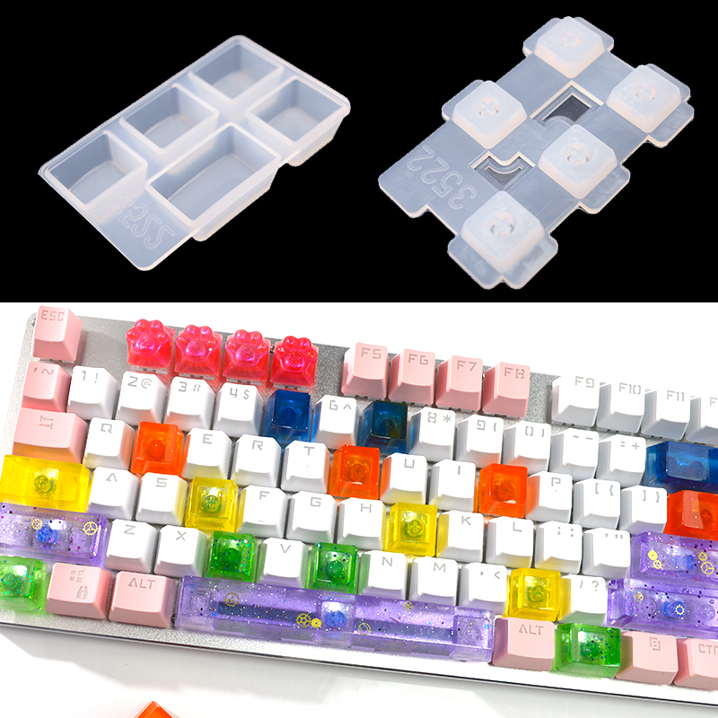 Key Cap Resin Mold Silicone Ke - Resin Art Equipment 评论和价格