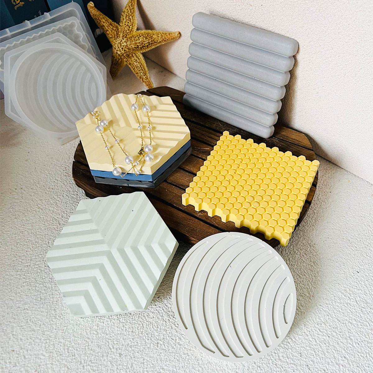 Honeycomb Coaster Mold Circula - Tray Mold Rectangle 评论和价格