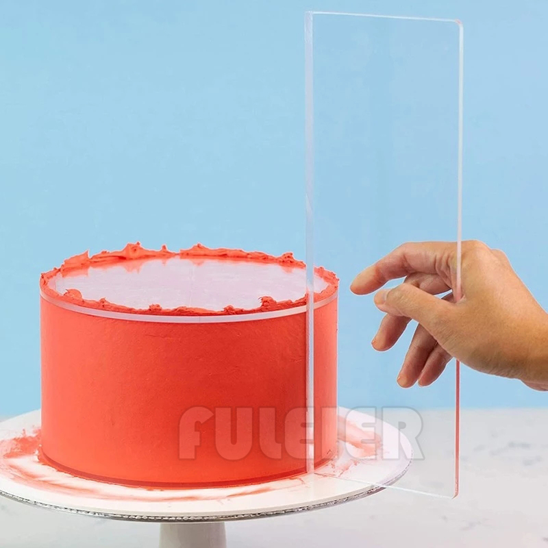 Acrylic Cake Cream Scraper,Rec - Tray Mold Rectangle 评论和价格