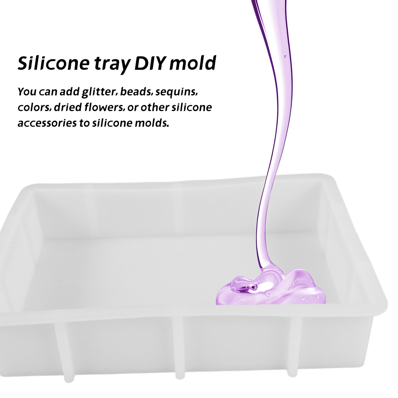 Large Rectangle Resin Silicone - Tray Mold Rectangle 评论和价格