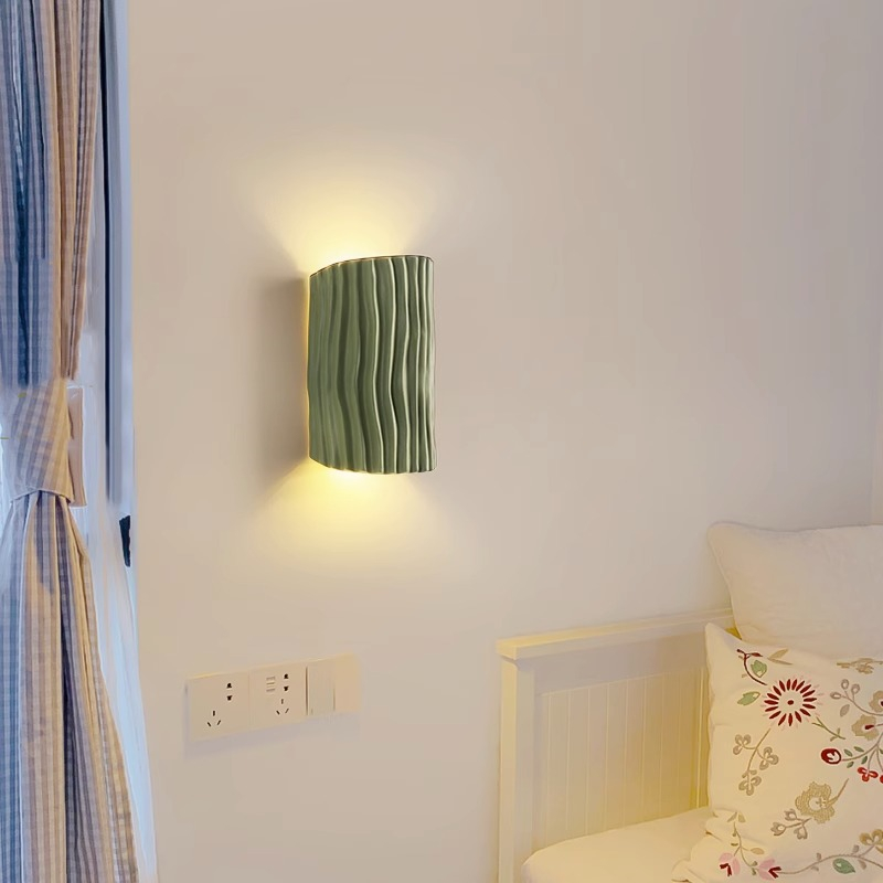 Vintage Cream LED Wall Lamps L - Background Resin Art 评论和价格