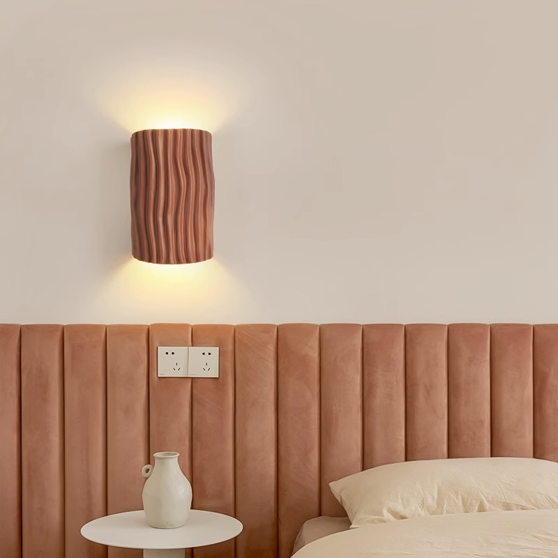 Vintage Cream LED Wall Lamps L - Background Resin Art 评论和价格