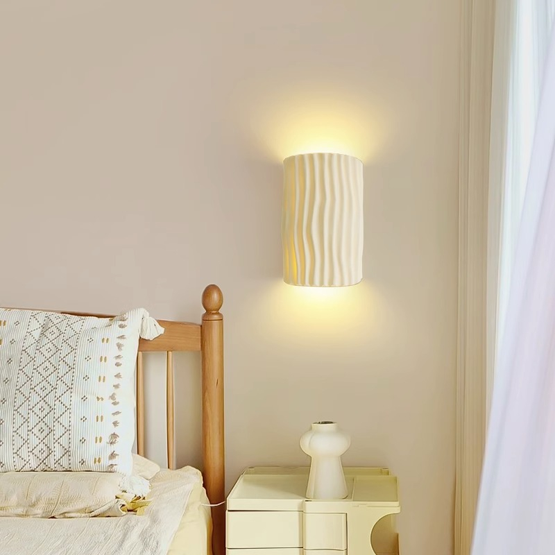 Vintage Cream LED Wall Lamps L - Background Resin Art 评论和价格