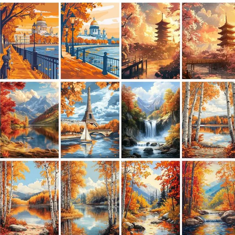 40x50cm Painting By Numbers On - Resin Art On Canvas 评论和价格