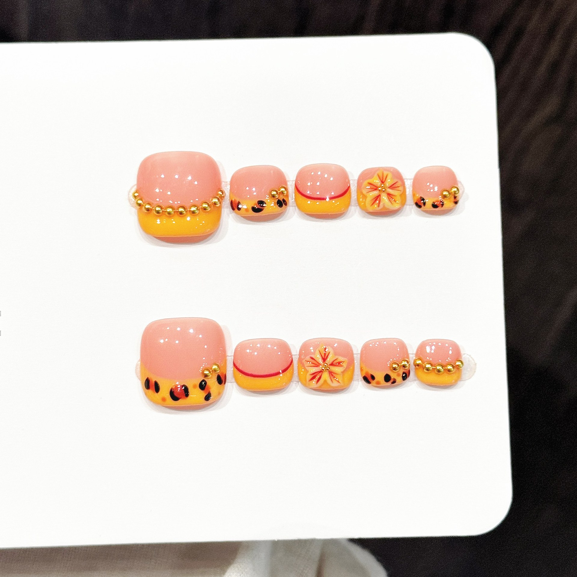 10pcs Handmade Pressed Foot Na - Resin Art Flowers 评论和价格