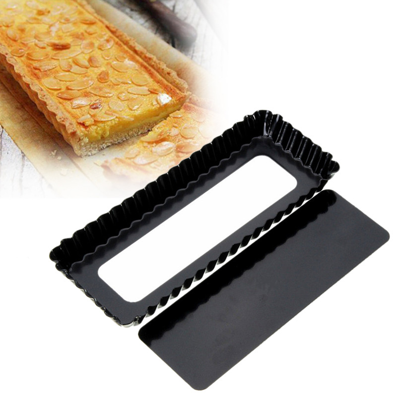 Fluted Pie Tart Pan Mold Bakin - Tray Mold Rectangle 评论和价格
