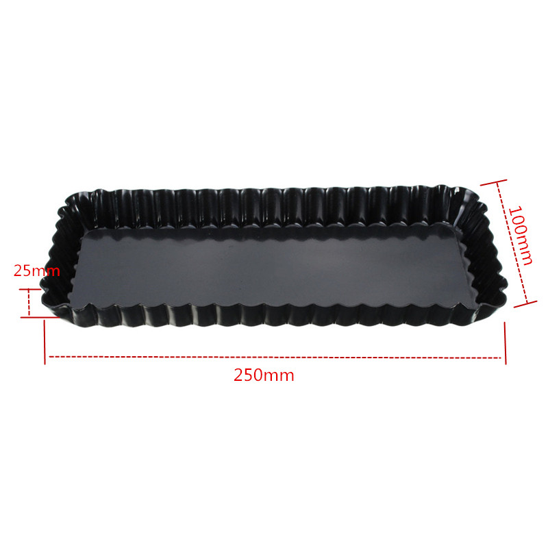 Fluted Pie Tart Pan Mold Bakin - Tray Mold Rectangle 评论和价格
