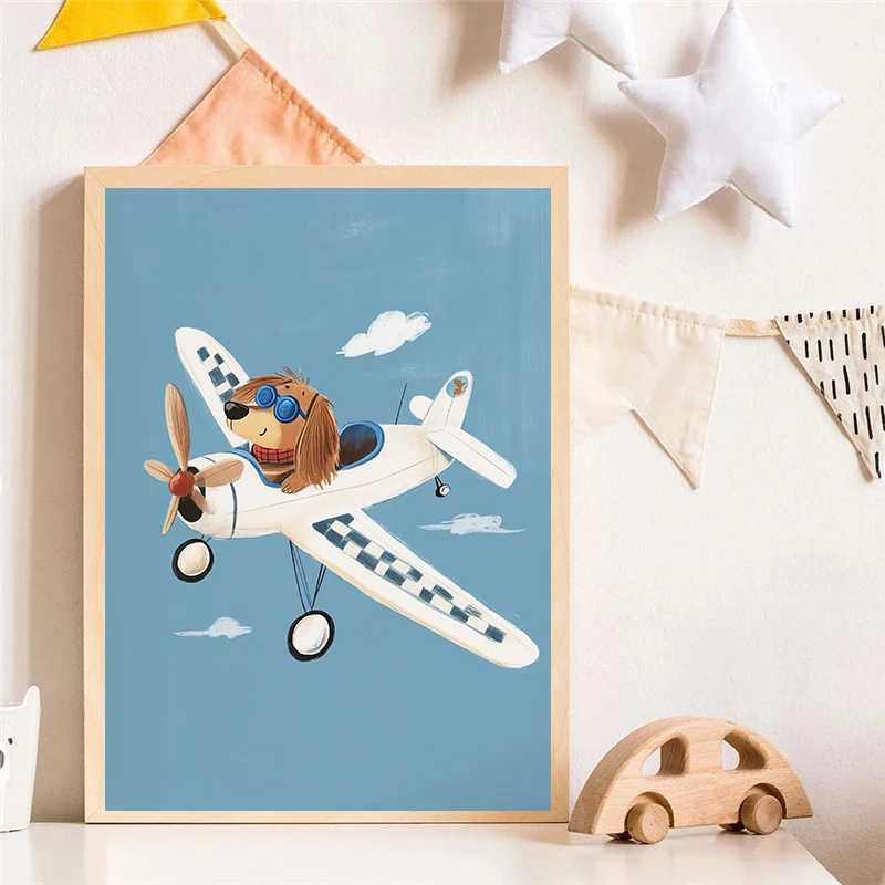 Dog Airplane Lion in Car Anima - Resin Art On Canvas 评论和价格