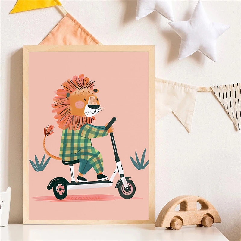 Dog Airplane Lion in Car Anima - Resin Art On Canvas 评论和价格