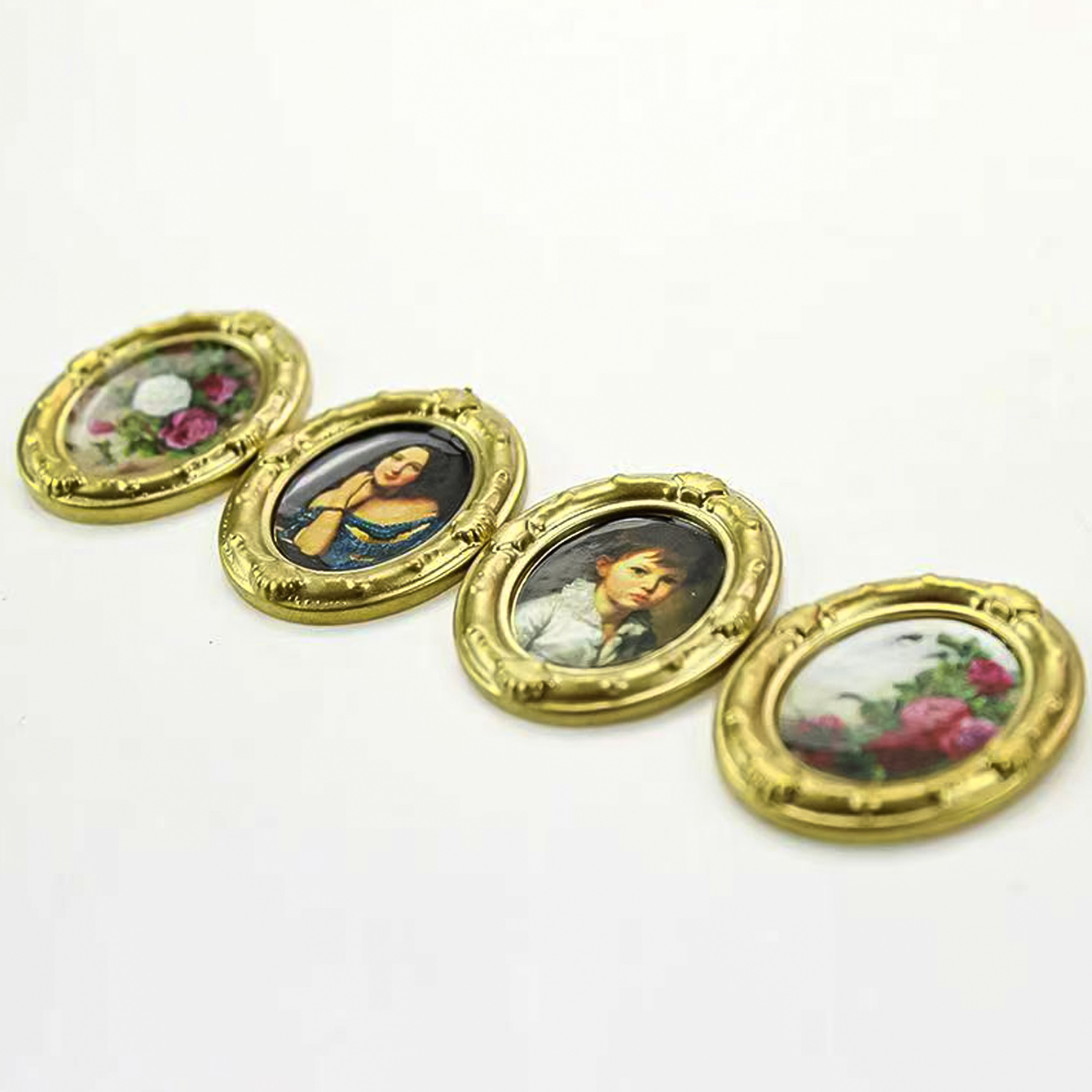 2 Pieces of Miniature Oil Pain - Resin Art Wall 评论和价格