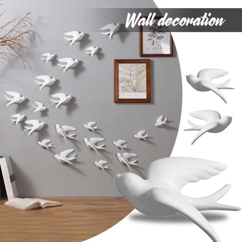 Creative Ceramic Birds Wall Ha - Background Resin Art 评论和价格