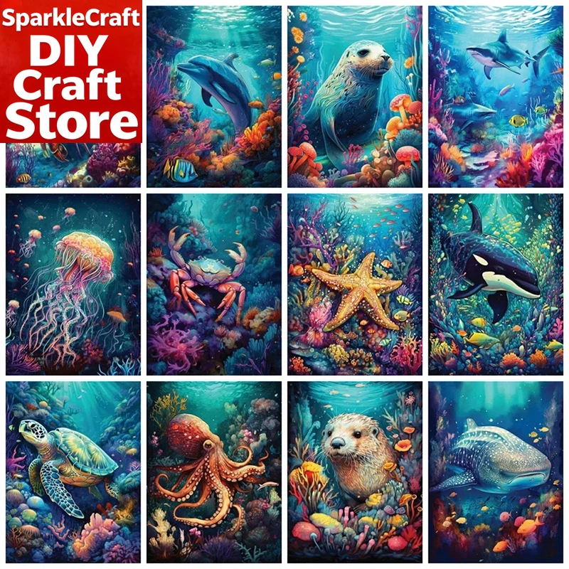 1PC frameless  Full Square Rou - Resin Art Wall 评论和价格