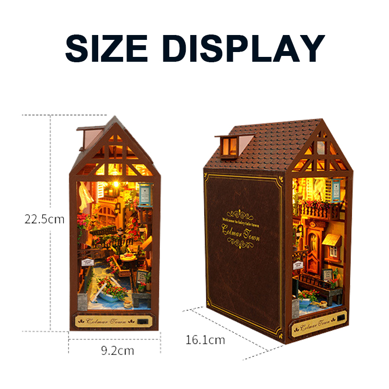 DIY Wooden Book Nook Retro Col - Resin Art Book 评论和价格