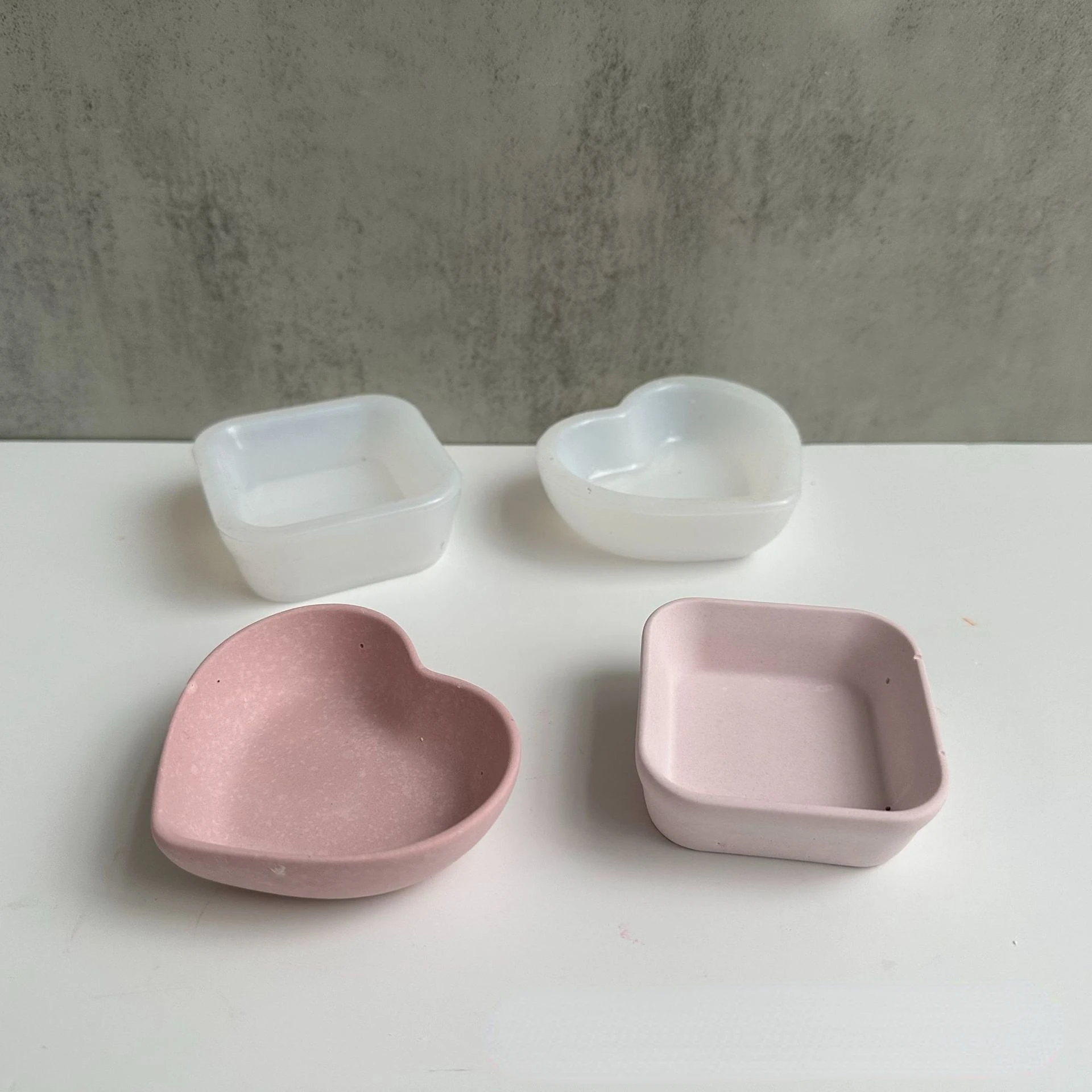 Concrete Square Heart Shape Si - Tray Mold Rectangle 评论和价格