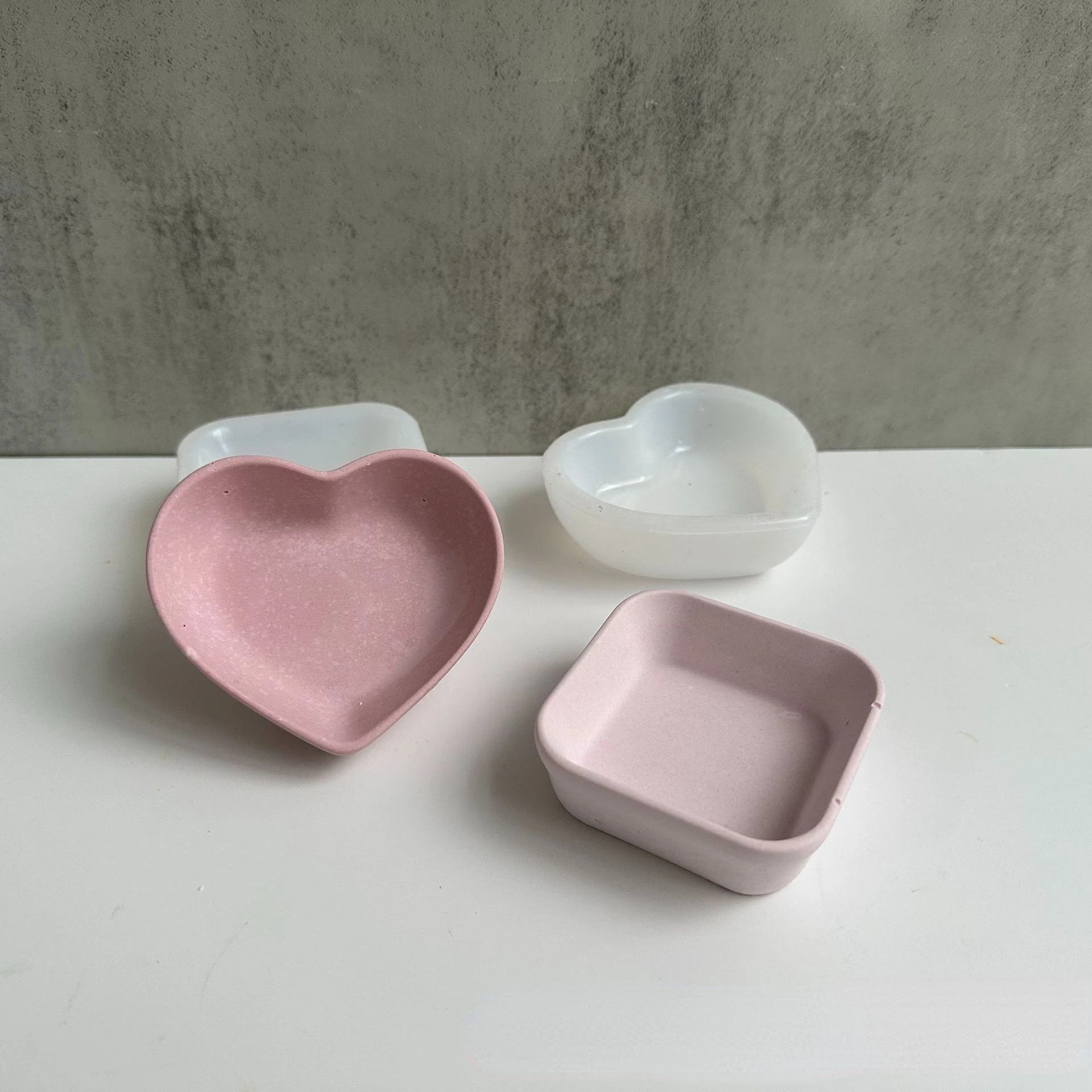 Concrete Square Heart Shape Si - Tray Mold Rectangle 评论和价格