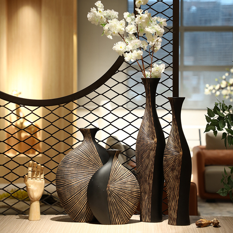 Retro Tall Resin Floor Vase, E - Background Resin Art 评论和价格
