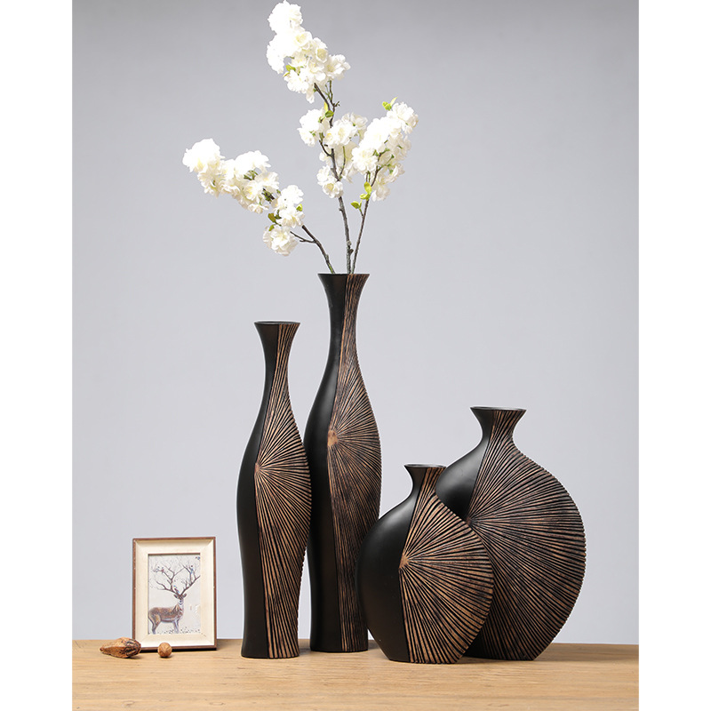 Retro Tall Resin Floor Vase, E - Background Resin Art 评论和价格