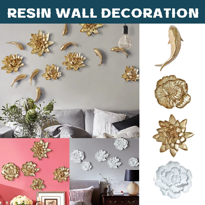 Chic 3D White Grey Resin Lotus - Background Resin Art 评论和价格