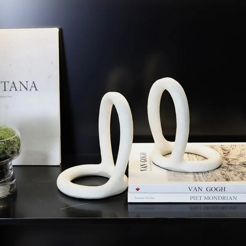 Minimalist Bookends for Office - Resin Art Book 评论和价格