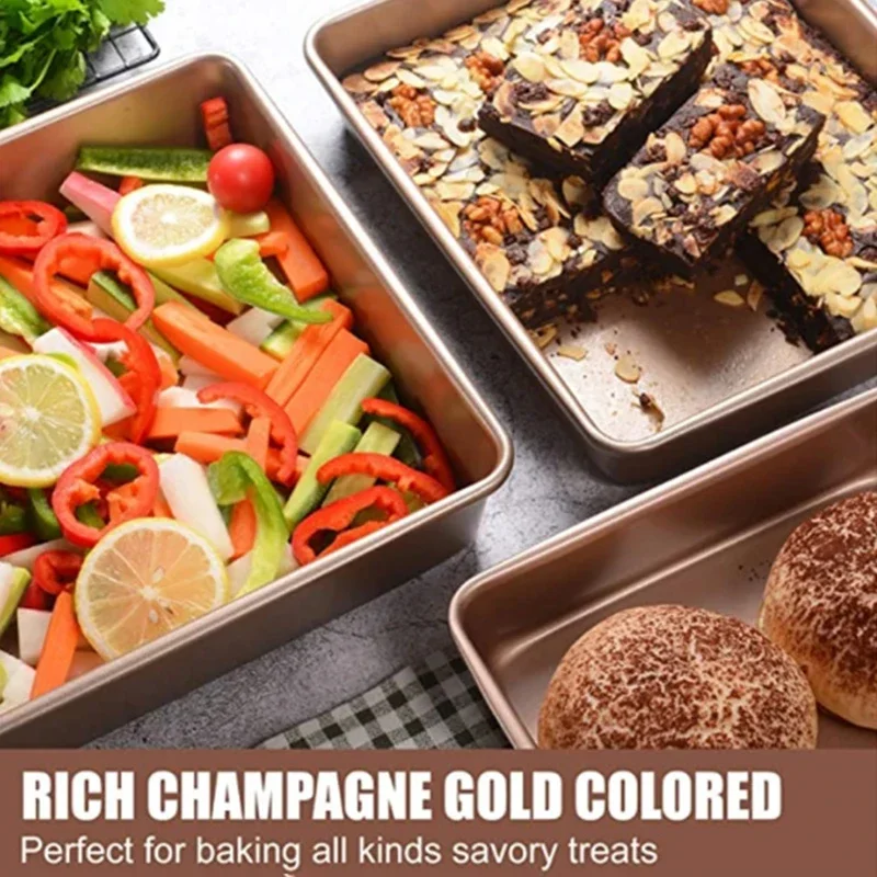 Rectangle Carbon Steel Cake Ba - Tray Mold Rectangle 评论和价格
