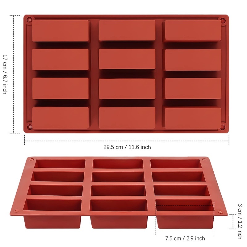 1Pc 9/12 Grids Rectangle Silic - Tray Mold Rectangle 评论和价格
