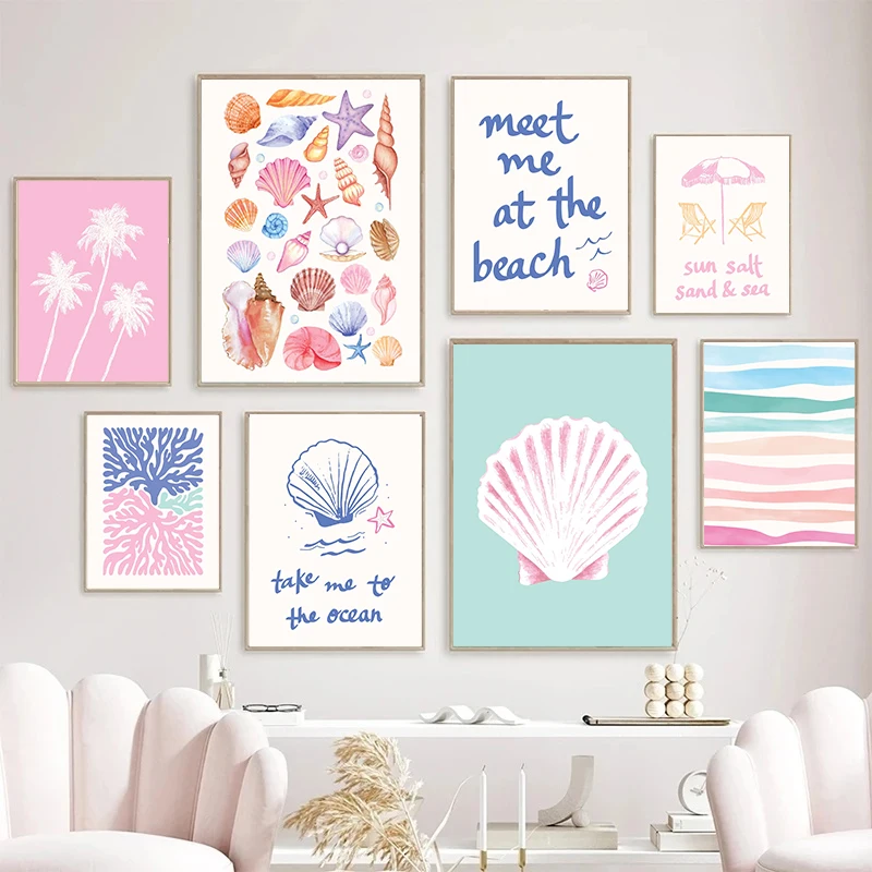 Coastal Gallery Wall Art Summe - Resin Art Wall 评论和价格